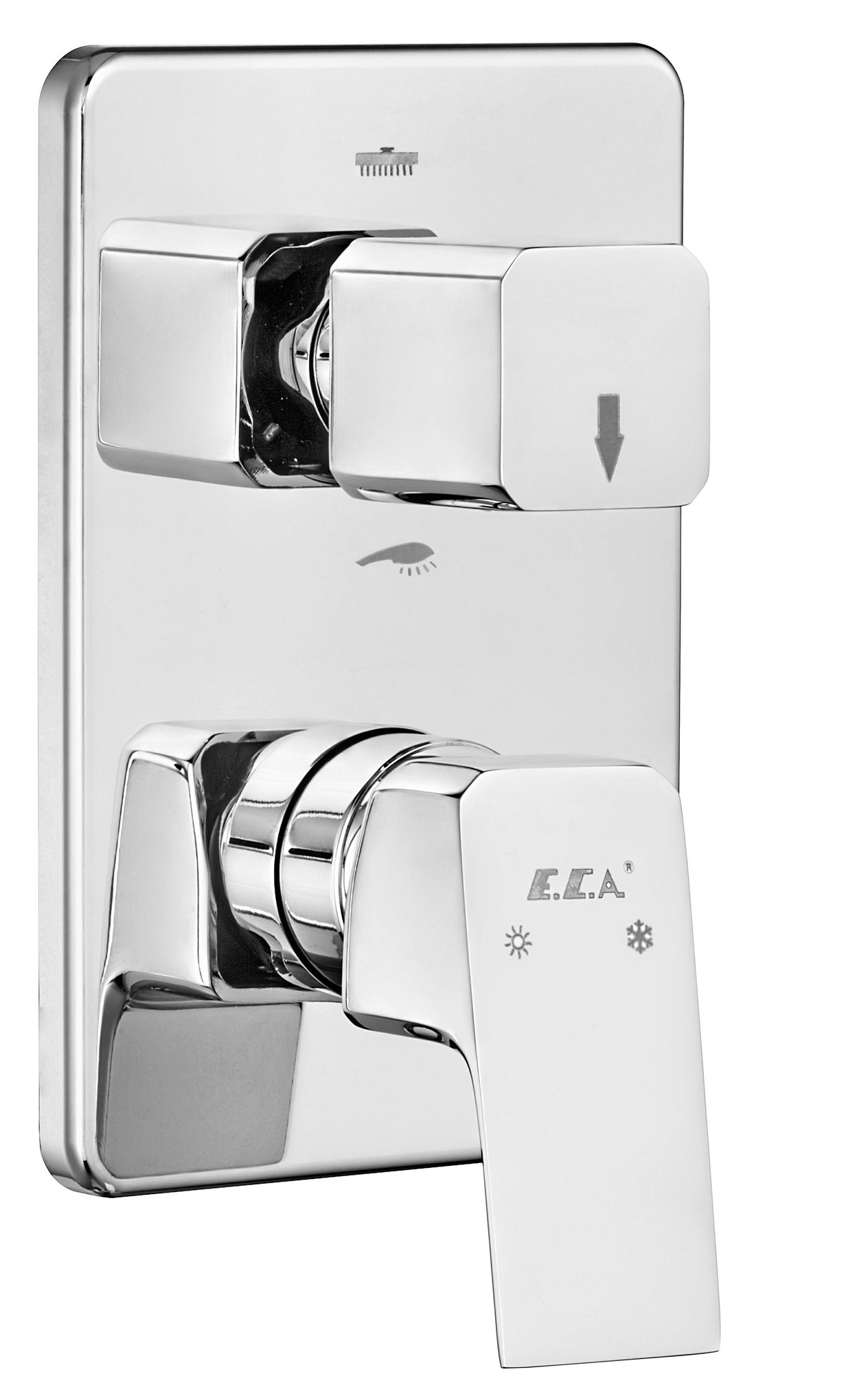 ECA Tiera Ankastre Banyo Bataryası Sıva Üstü 2 Yollu 102167205-KDE