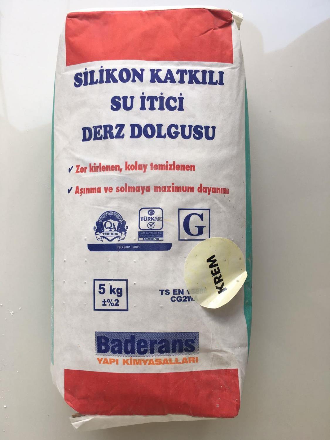 Silikon Katkılı Su İtici Derz Dolgusu Krem 5 KG