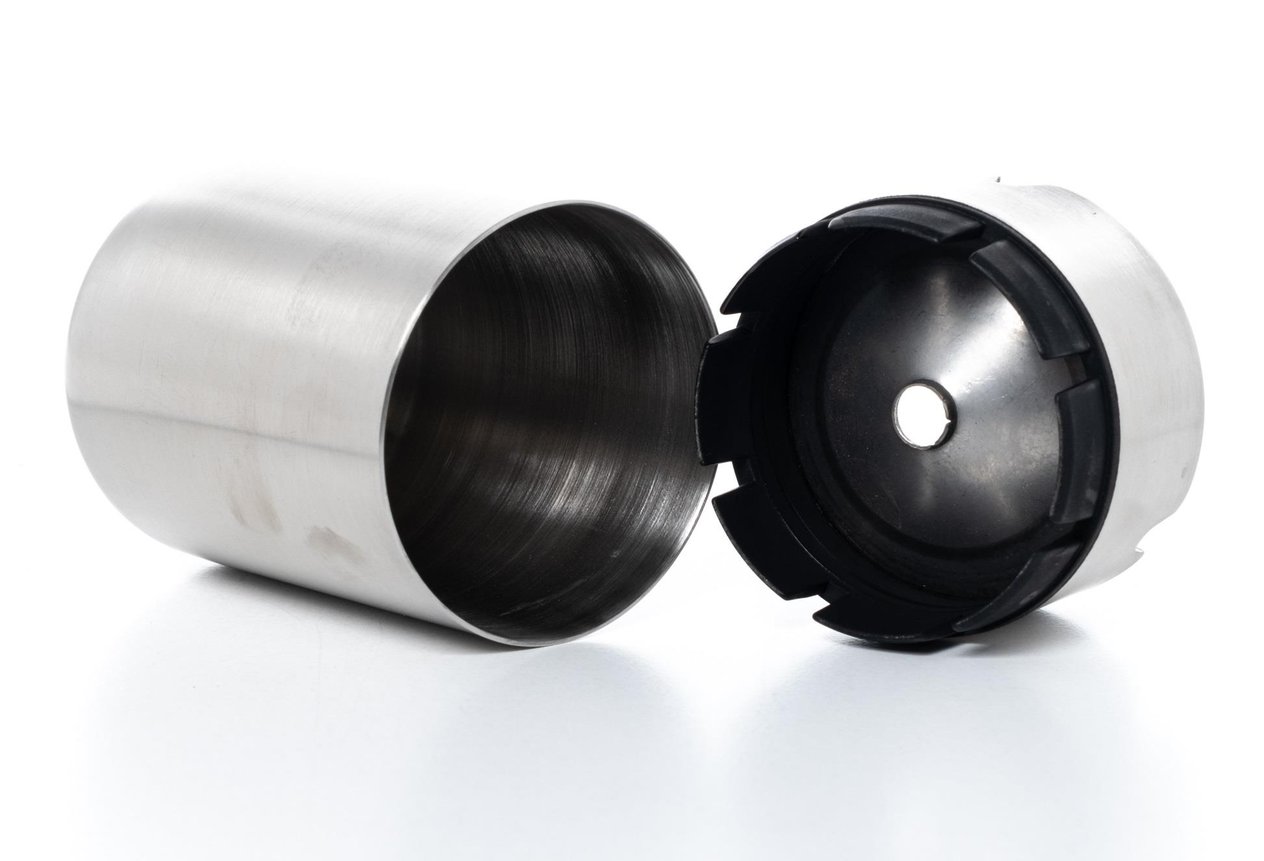 T-MAY Lüks Dekoratif Kokusuz Paslanmaz Çelik Metal Küllük 12cm