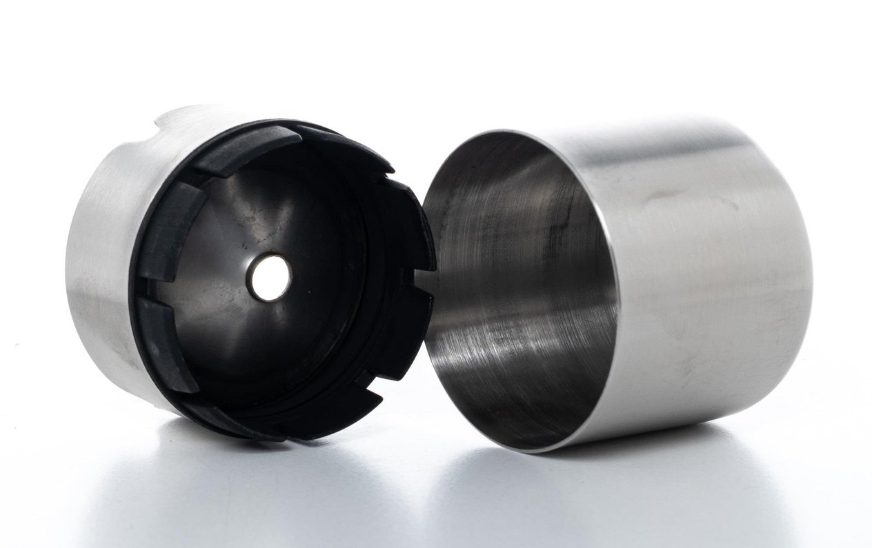 T-MAY Lüks Dekoratif Kokusuz Paslanmaz Çelik Metal Küllük 9cm