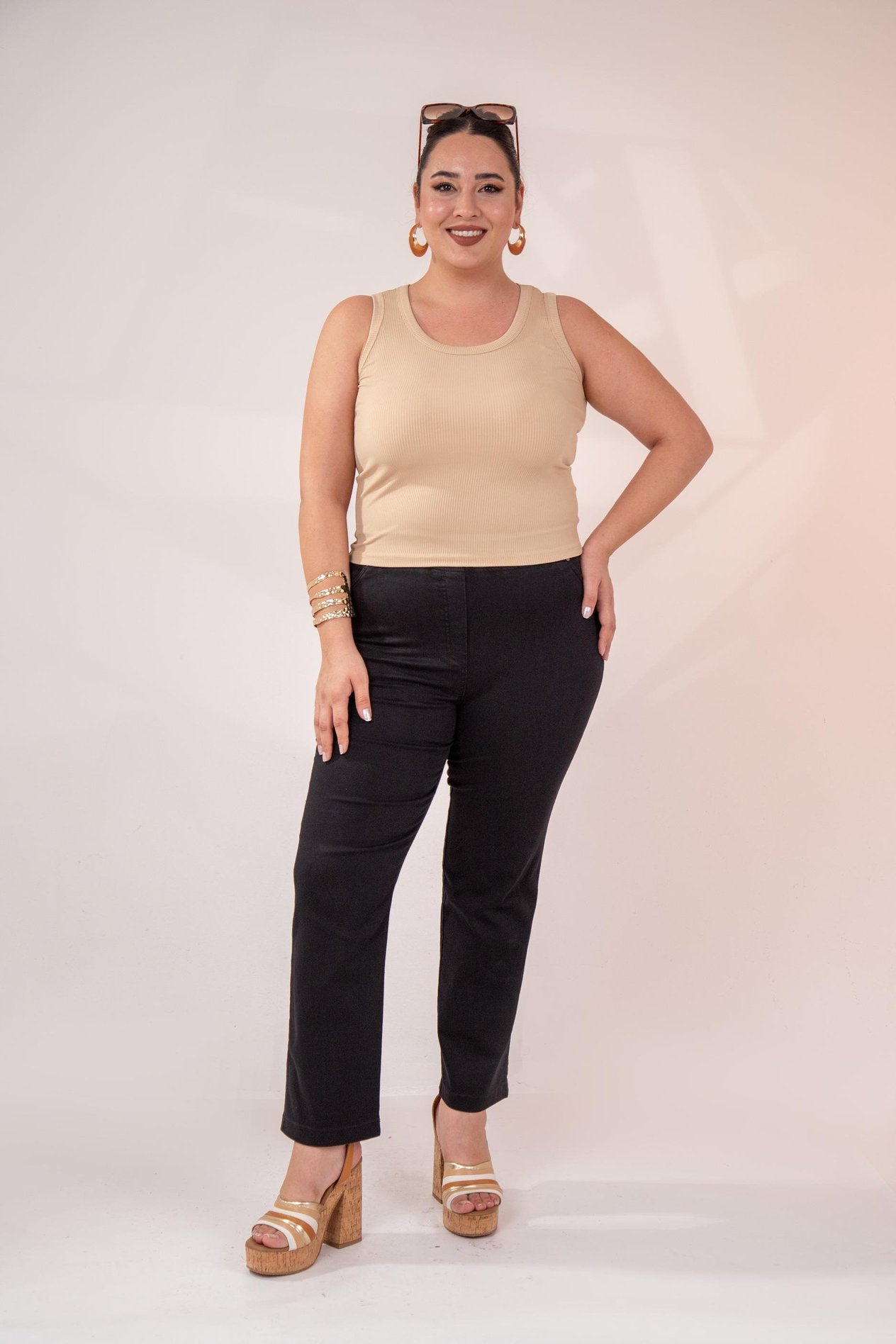 Büyük Beden 1111080 Bluz  Bej