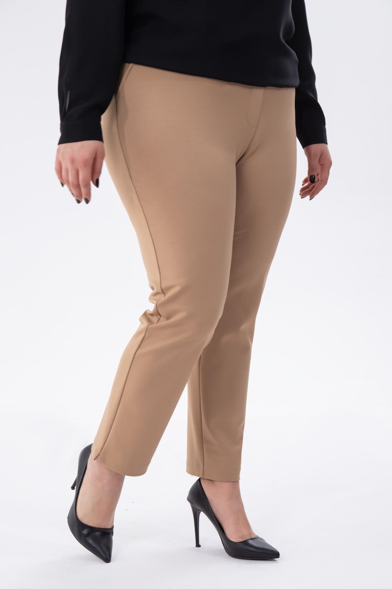 Büyük Beden 1222024 Çelikli P.R  Pantolon  Camel