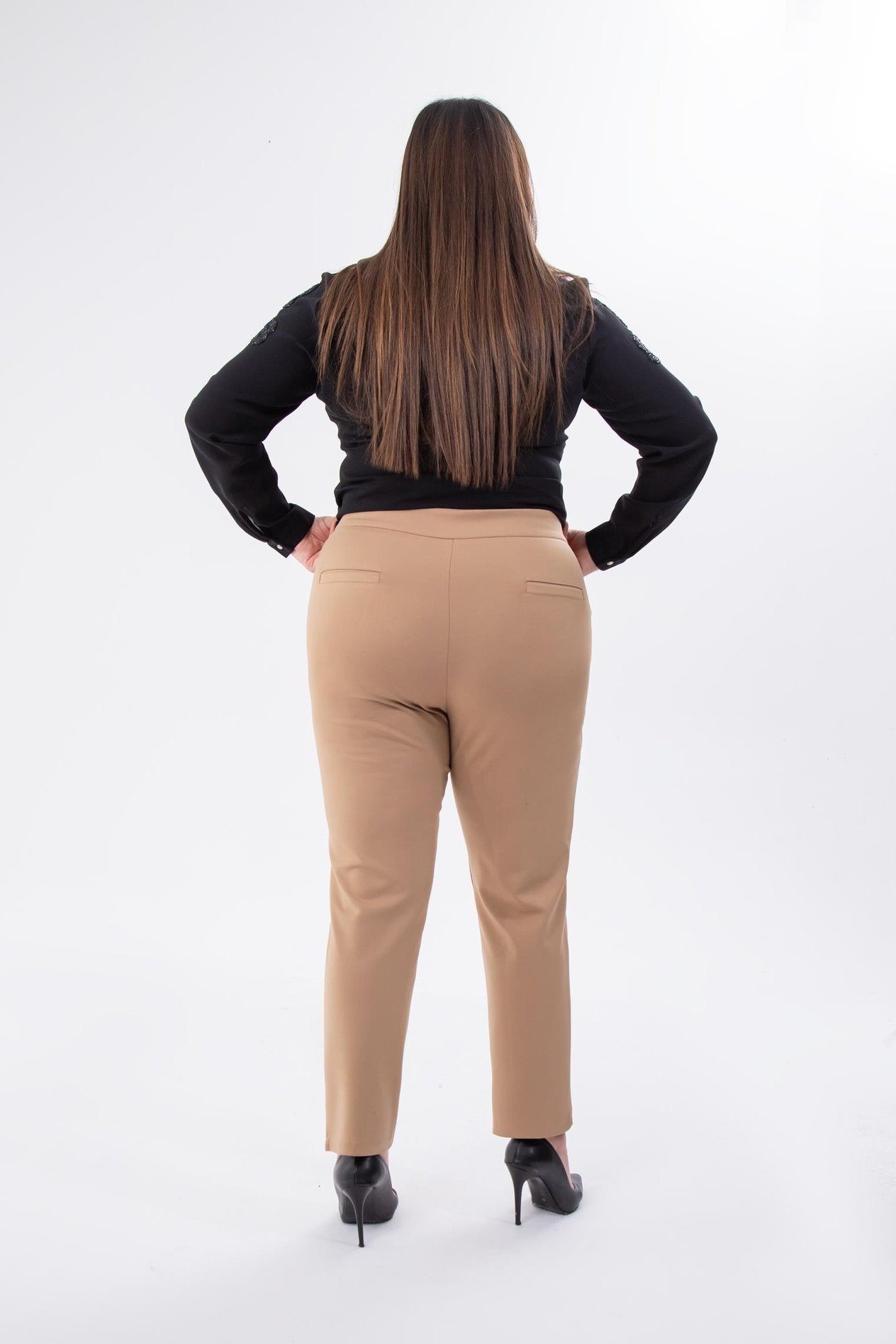 Büyük Beden 1222024 Çelikli P.R  Pantolon  Camel