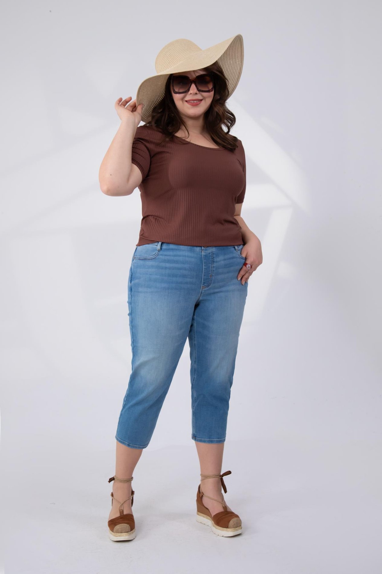 Büyük Beden 210096  Denim Pantolon  Açık Mavi