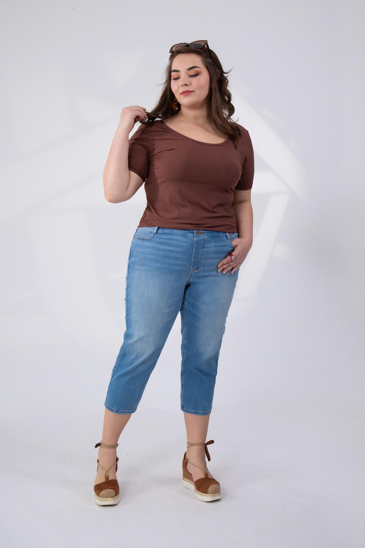Büyük Beden 210096  Denim Pantolon  Açık Mavi