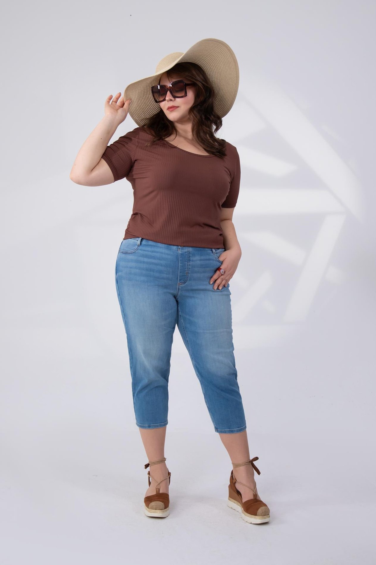 Büyük Beden 210096  Denim Pantolon  Açık Mavi