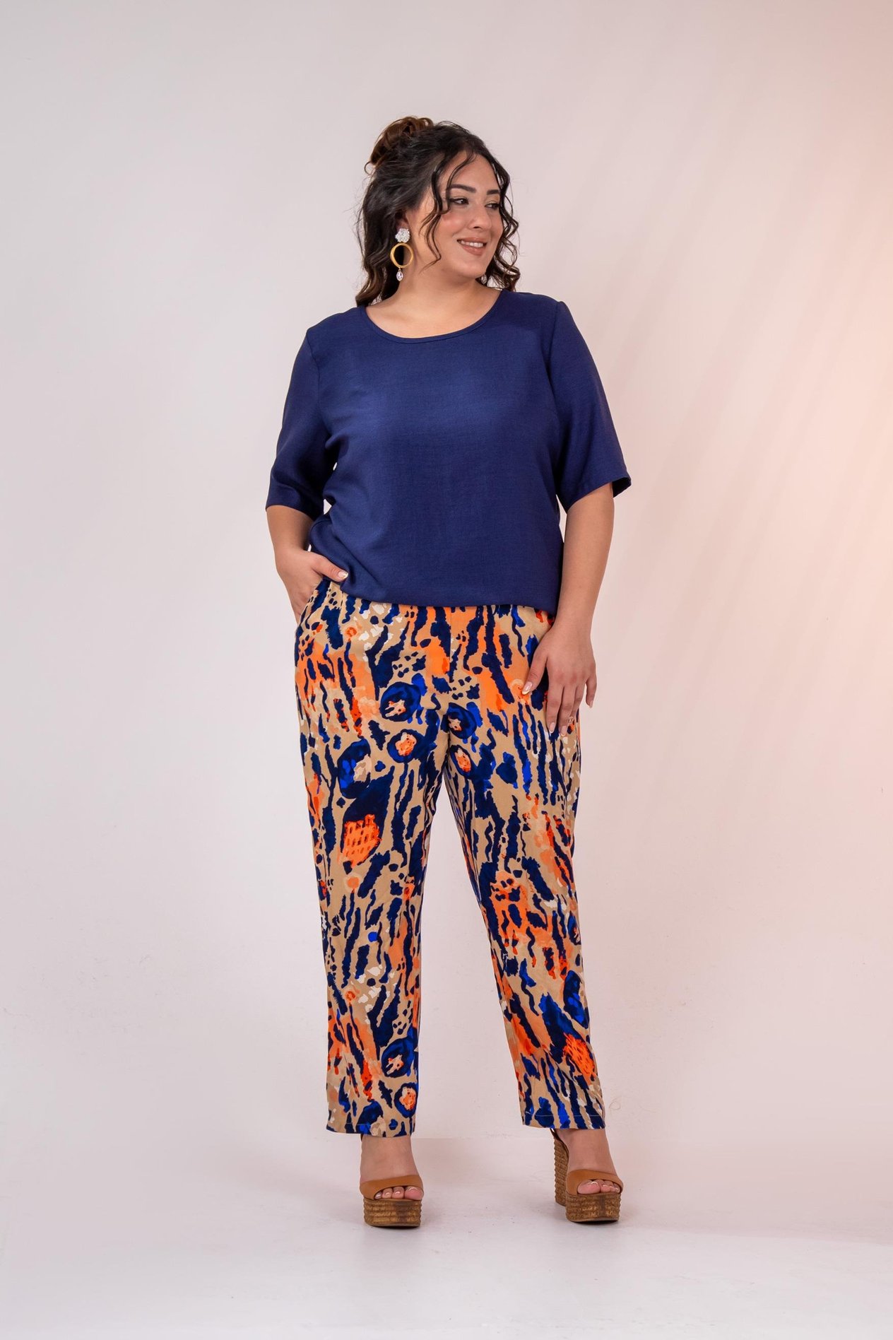 Büyük Beden 333974  Pantolon  Lacivert