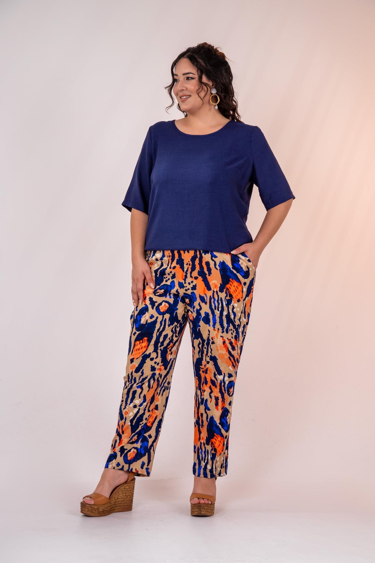 Büyük Beden 333974  Pantolon  Lacivert
