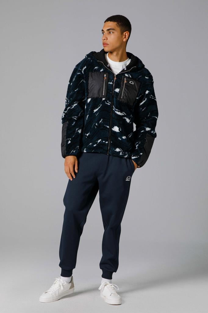 Ellesse Fermuarlı Kapüşonlu Erkek Sweat EM222-BLD