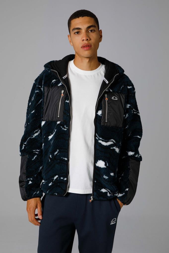 Ellesse Fermuarlı Kapüşonlu Erkek Sweat EM222-BLD