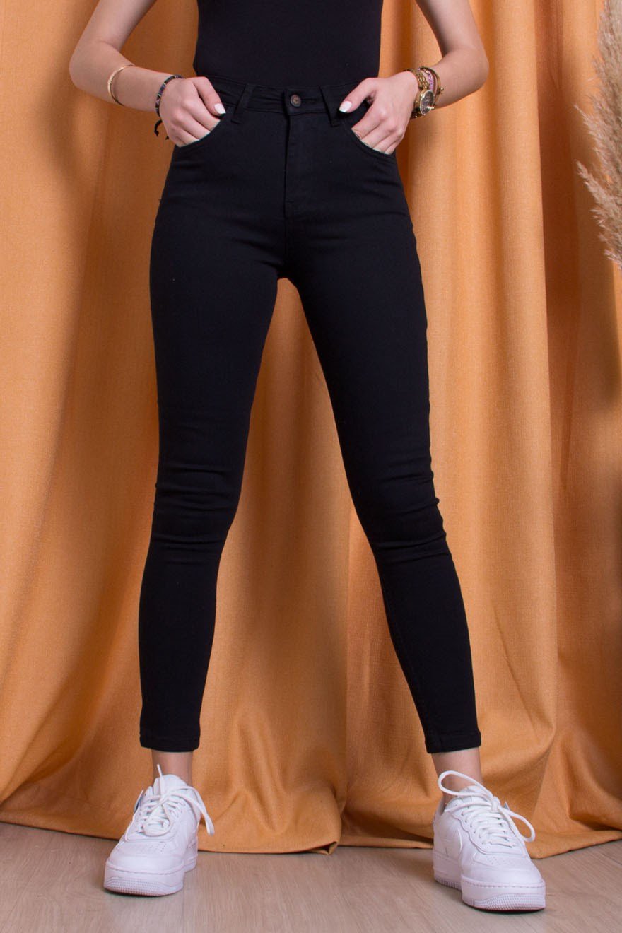 Dar Paça Pantolon - Siyah - Dominatrend
