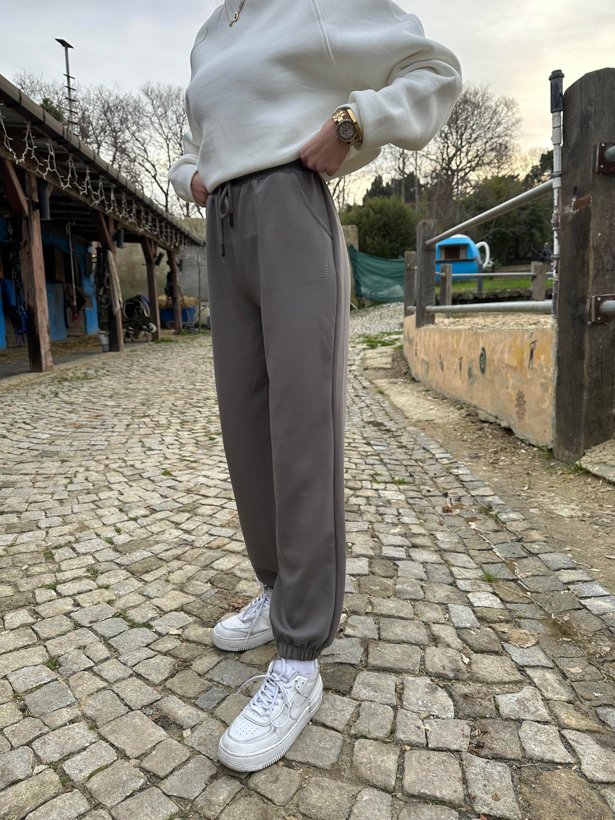 Oysho Jogger Eşofman Altı - Gri - Dominatrend