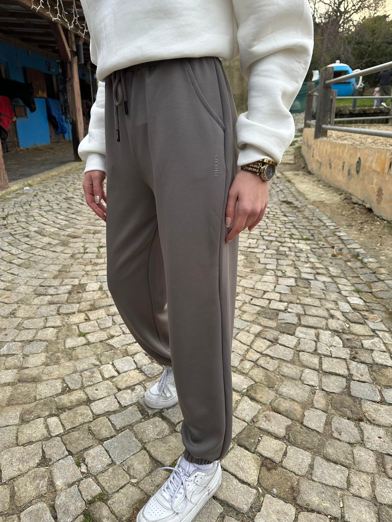Oysho Jogger Eşofman Altı - Gri - Dominatrend
