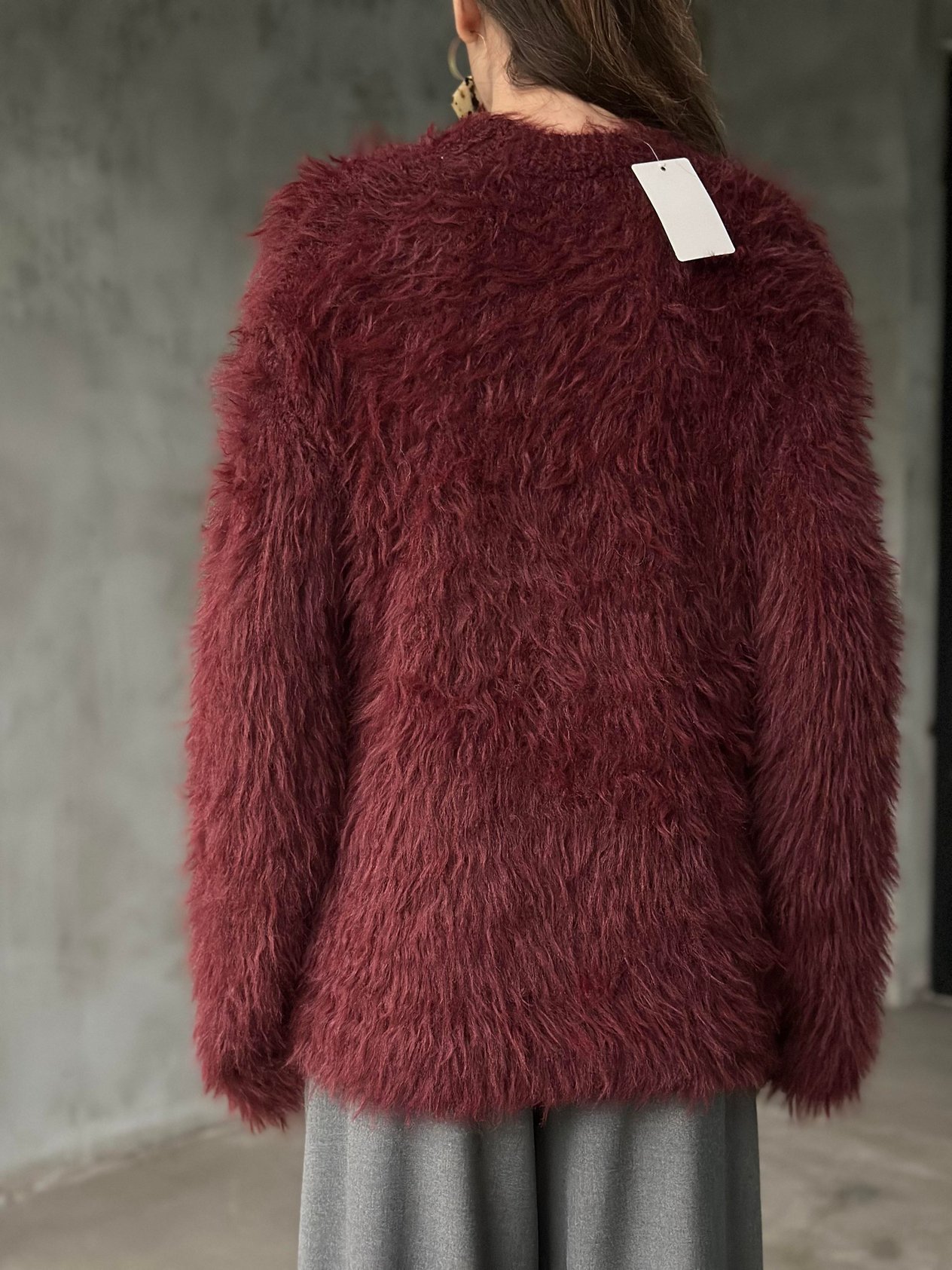 Premium Yumoş Sakallı Kazak - Bordo - Dominatrend