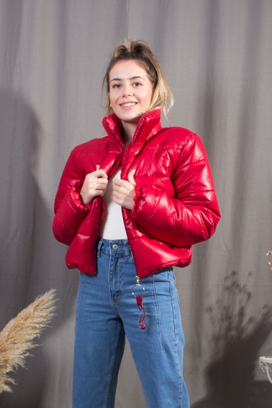 Trend Şişme Mont - Kırmızı - Dominatrend