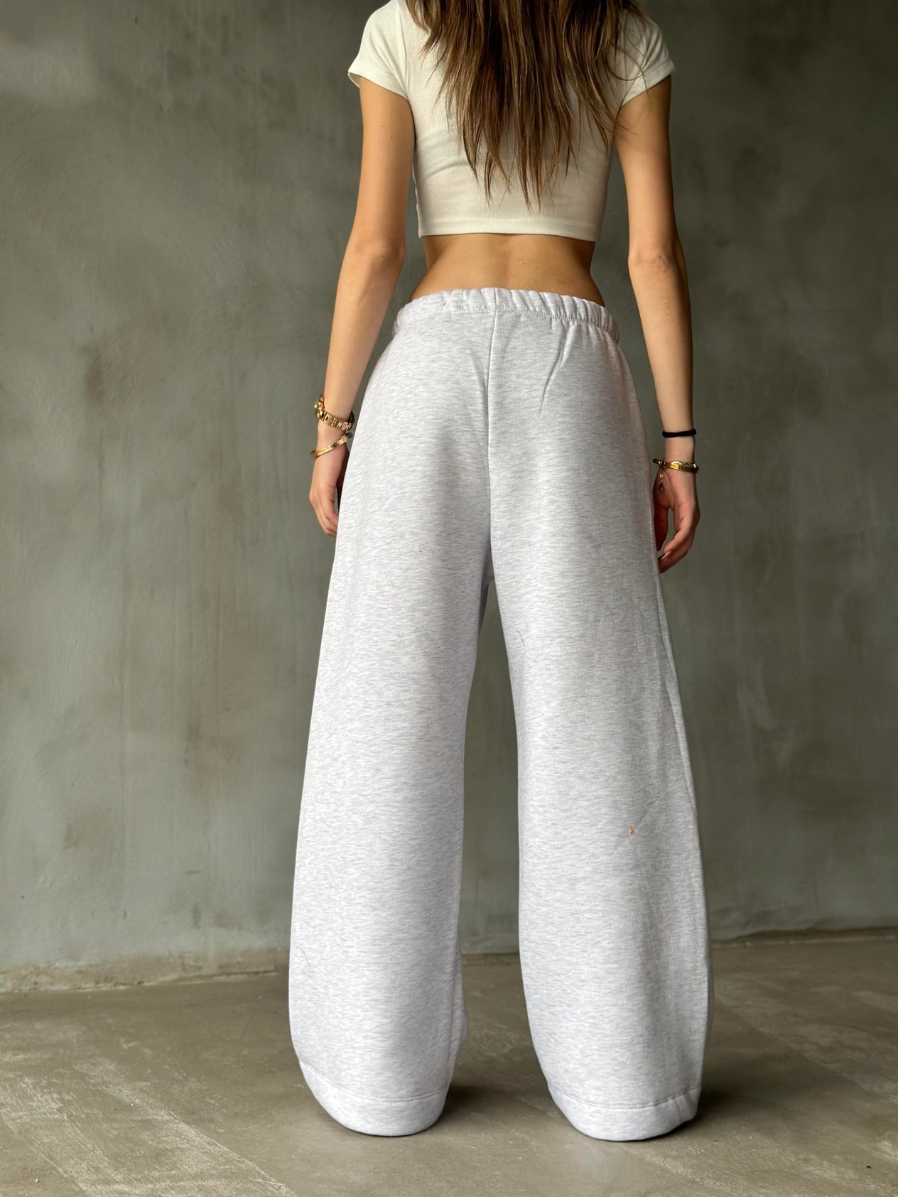 ZR Straight Fit Eşofman Altı - Gri - Dominatrend