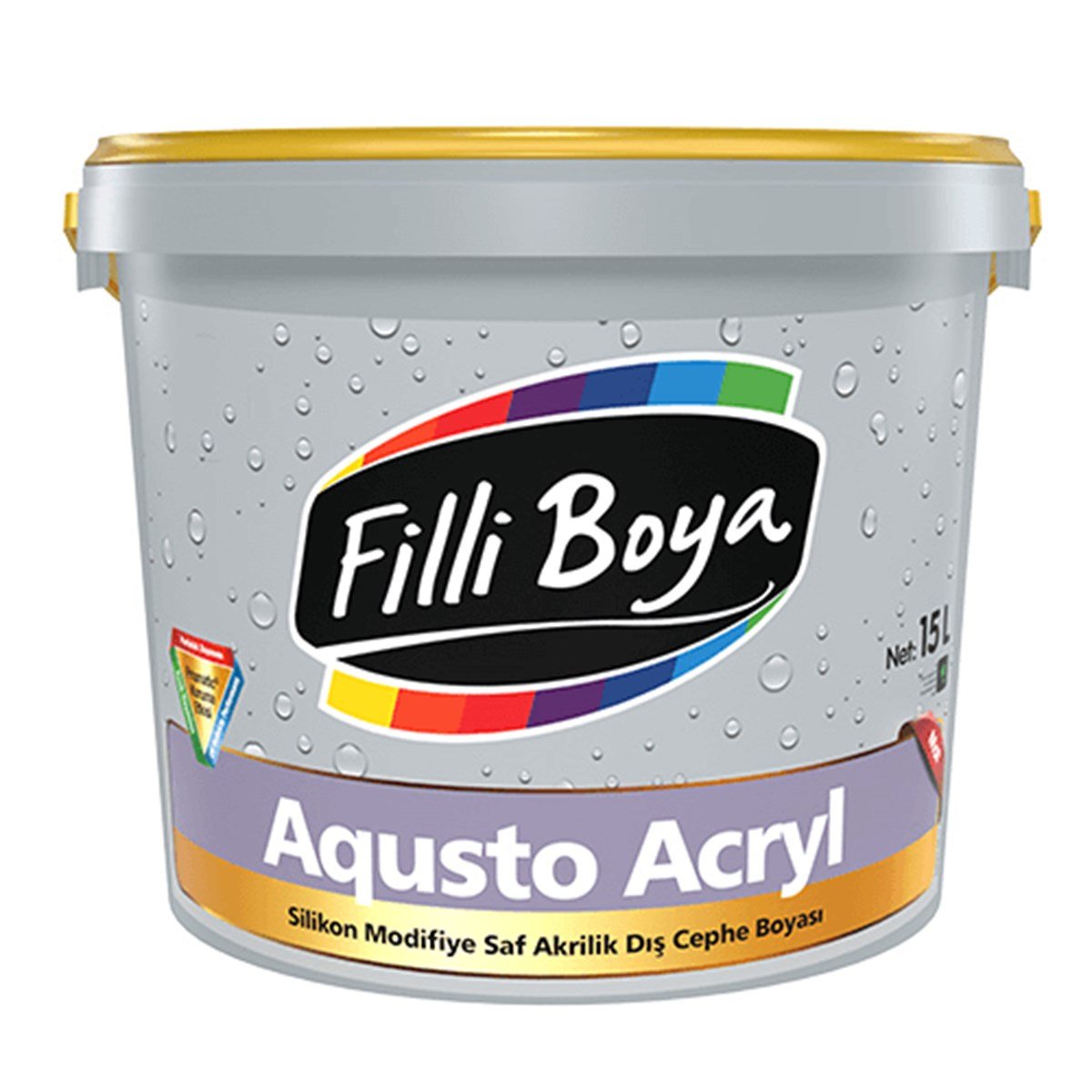 AQUSTO ACRYL 15L İpeksi Mat Dış Cephe Boyası