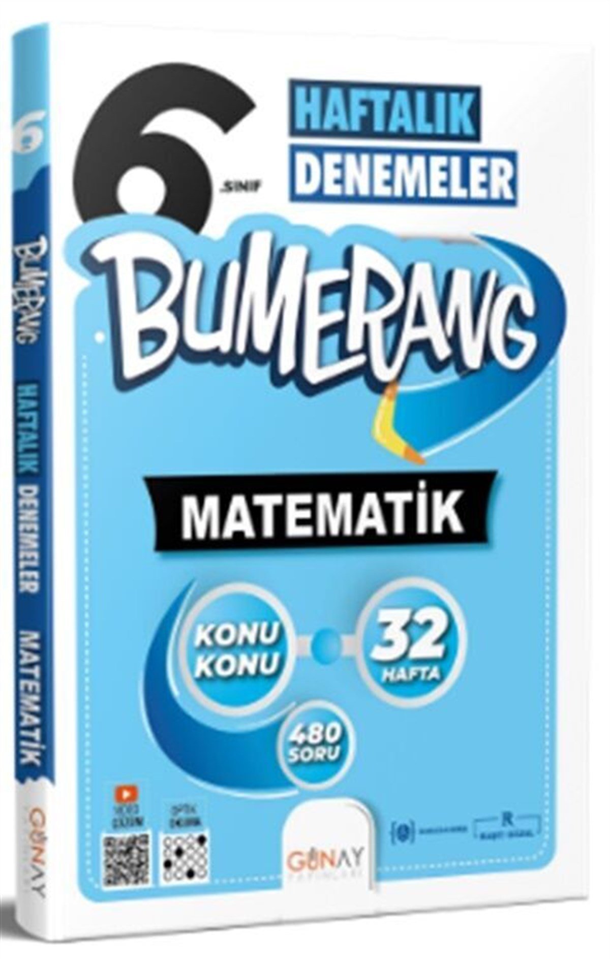 Günay Yayınları 6. Sınıf Bumerang Haftalık Matematik Denemeleri