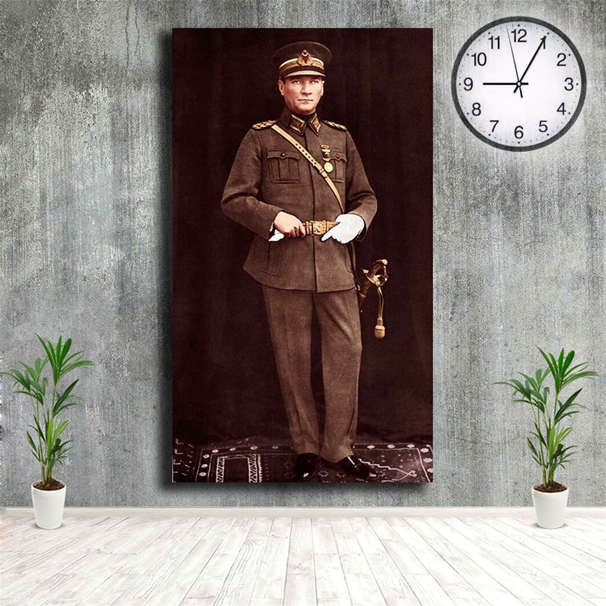Atatürk Boy Resmi Asker Kıyafetli Mustafa Kemal Kanvas TabloAtatürk Boy Resmi Asker Kıyafetli Mustafa Kemal Kanvas TabloKanvas ATATÜRK Tabloları