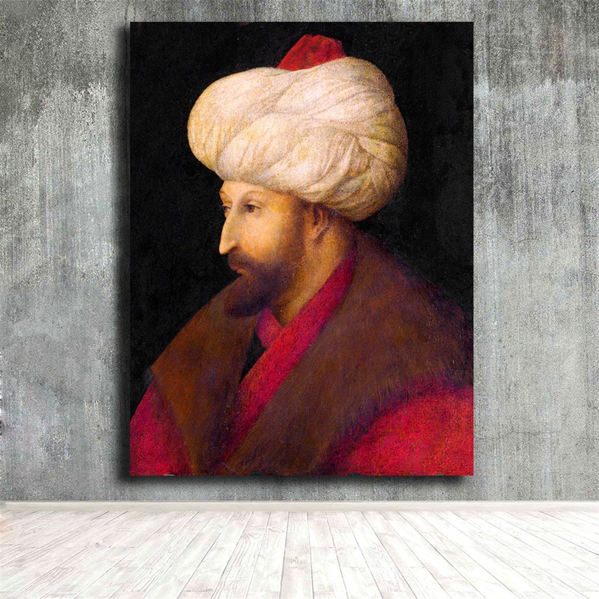 Fatih Sultan Mehmet Portresi Kanvas TabloFatih Sultan Mehmet Portresi Kanvas TabloKanvas Osmanlı Tabloları