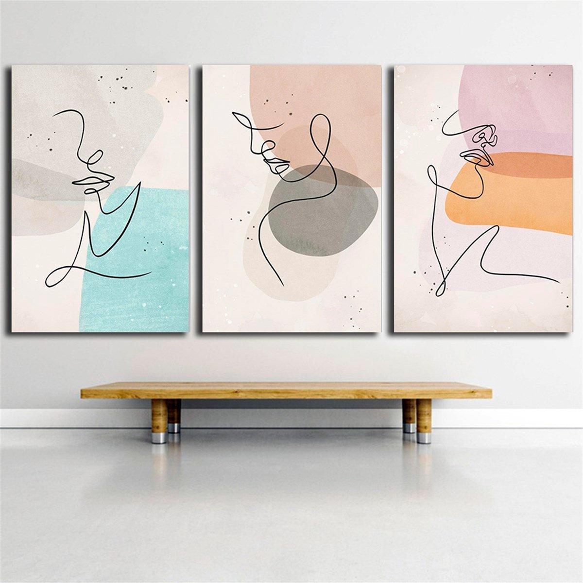 Kanvas Tablo Seti Modern Sanat Kadın Figürleri | Çerçeveli Tablo SetleriKanvas Tablo Seti Modern Sanat Kadın Figürleri3 lü Kanvas Tablo