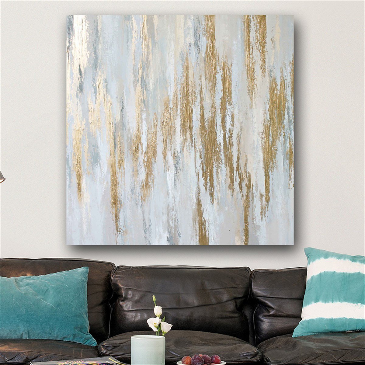 Kare Soyut Kanvas Tablo Altın Beyaz Kare Soyut Kanvas Tablo Altın Beyaz | Modern Canvas Tablo Setleri Kare Soyut Tablolar KARAHAN ÇERÇEVE ve KANVAS TABLO
