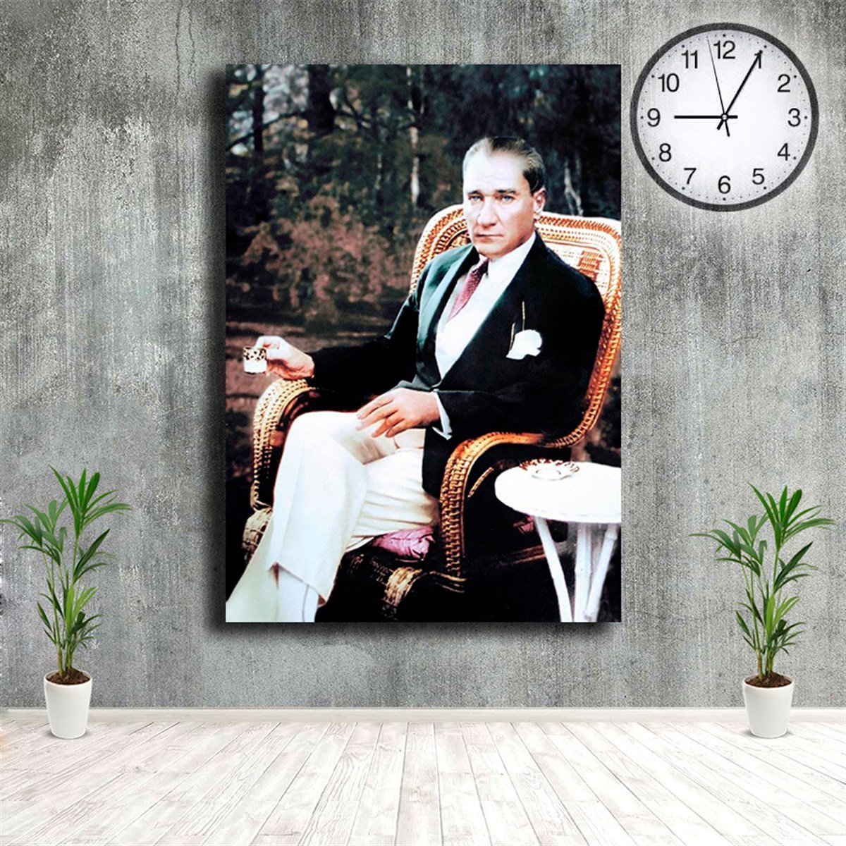 Oyma Koltukta Oturan Mustafa Kemal Atatürk Kanvas Tablo Oyma Koltukta Oturan Mustafa Kemal Atatürk Kanvas Tablo Kanvas ATATÜRK Tabloları KARAHAN ÇERÇEVE ve KANVAS TABLO