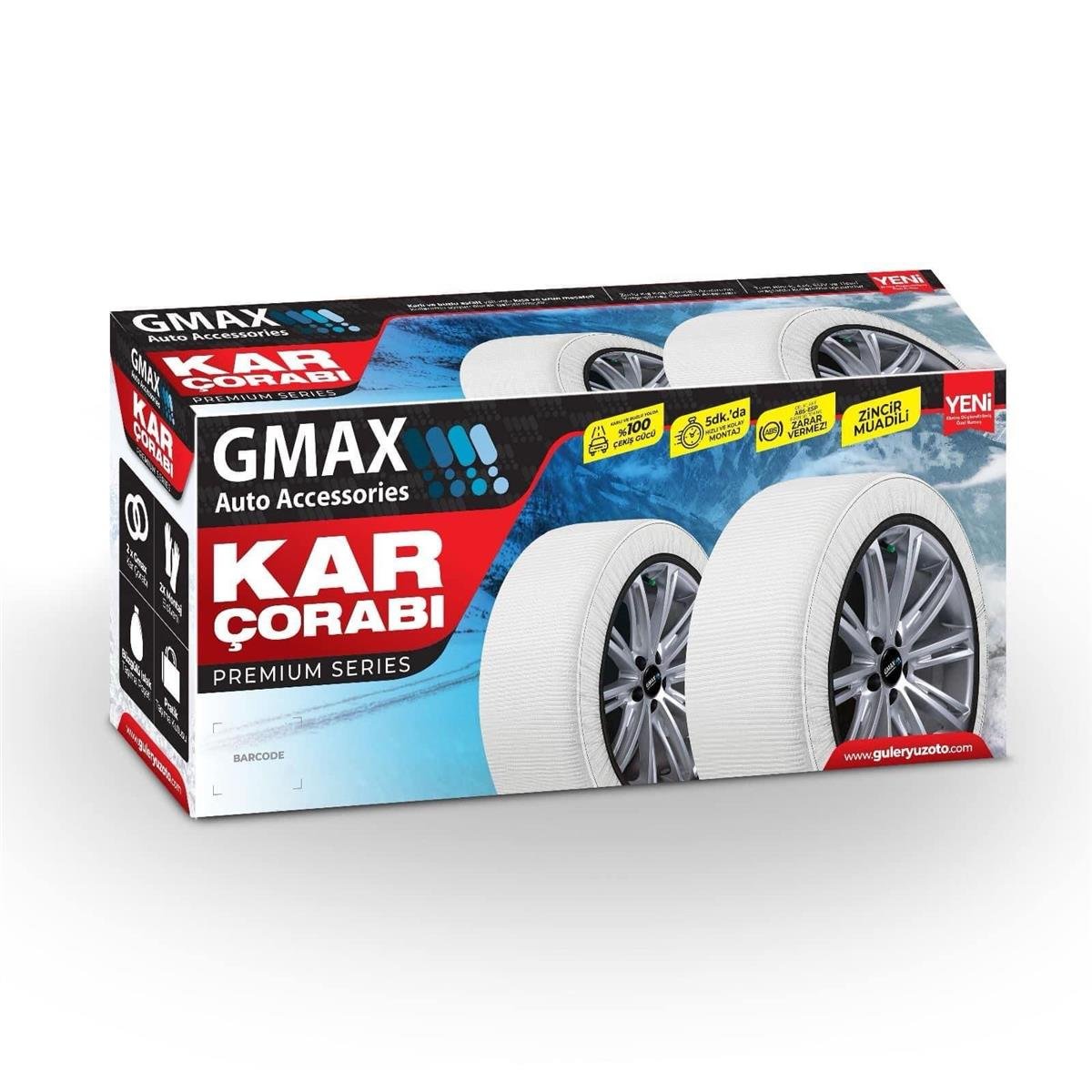 GMAX Kar Çorabı 265/65/17  Ebat Uyumlu 2 ADET