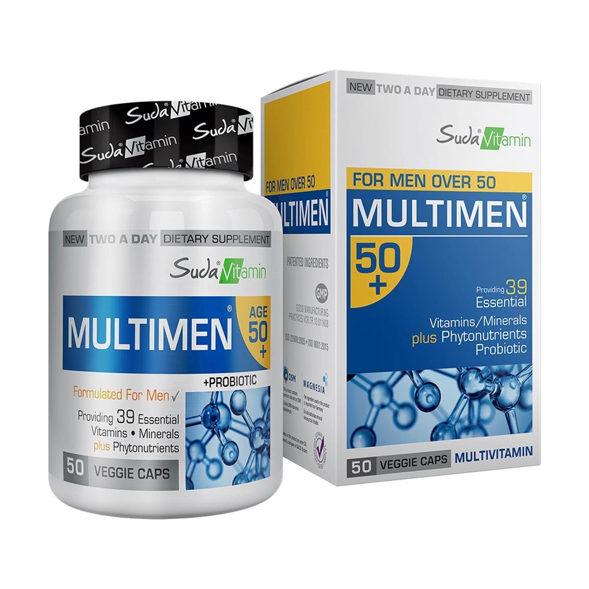 Suda Vitamin Multimen 50+ Men's Multivitamin 50 Bitkisel Kapsül