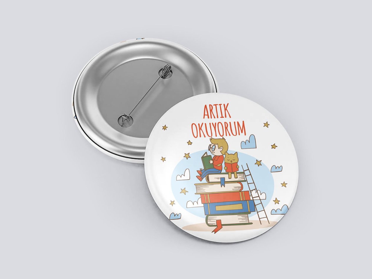Artık Okuyorum Buton Rozet BT RZ 17