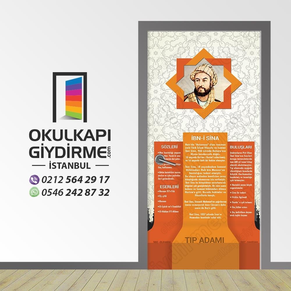 Kapı Giydirme Bilim İnsanları İbni Sina KG Bİ 10