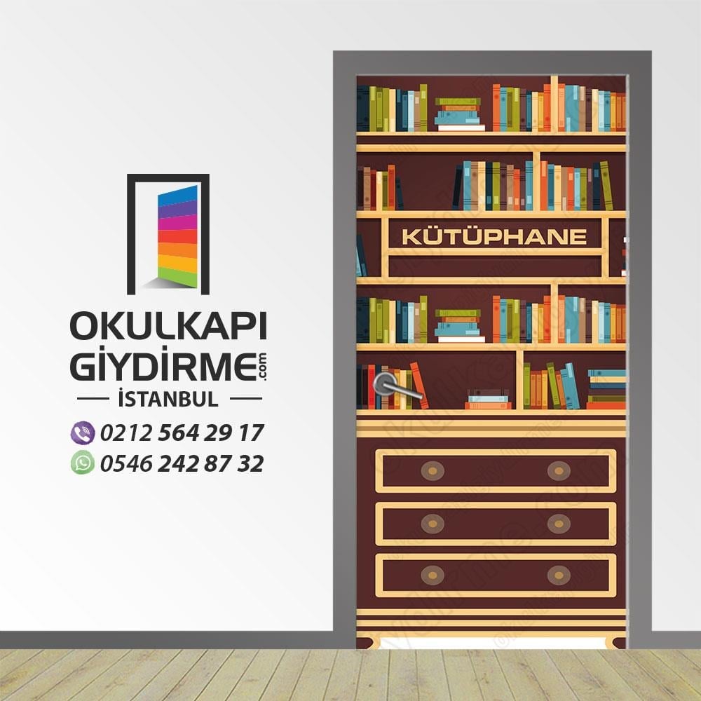 Kapı Giydirme Kütüphane KG KÜ 38