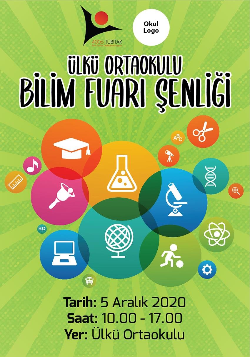 Tübitak Bilim Fuarı Afiş BFA 12