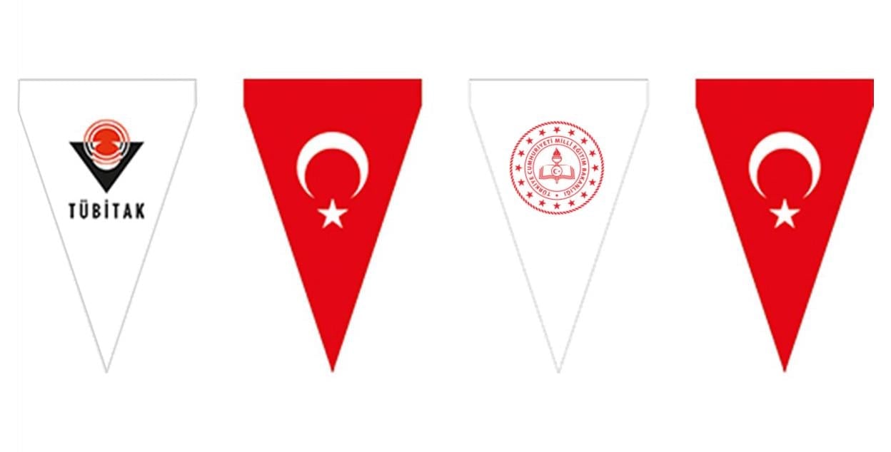 Tübitak Bilim Fuarı Üçgen Bayrak BFÜB 01
