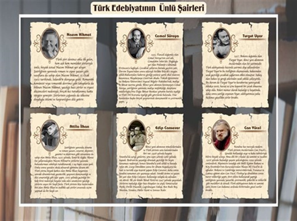 Ünlü Edebiyat Türk Şairleri 