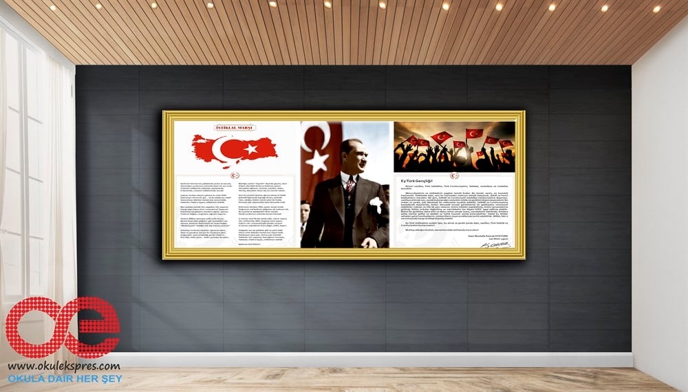 3'lü Set Atatürk - Gençliğe Hitabe - İstiklal Marşı