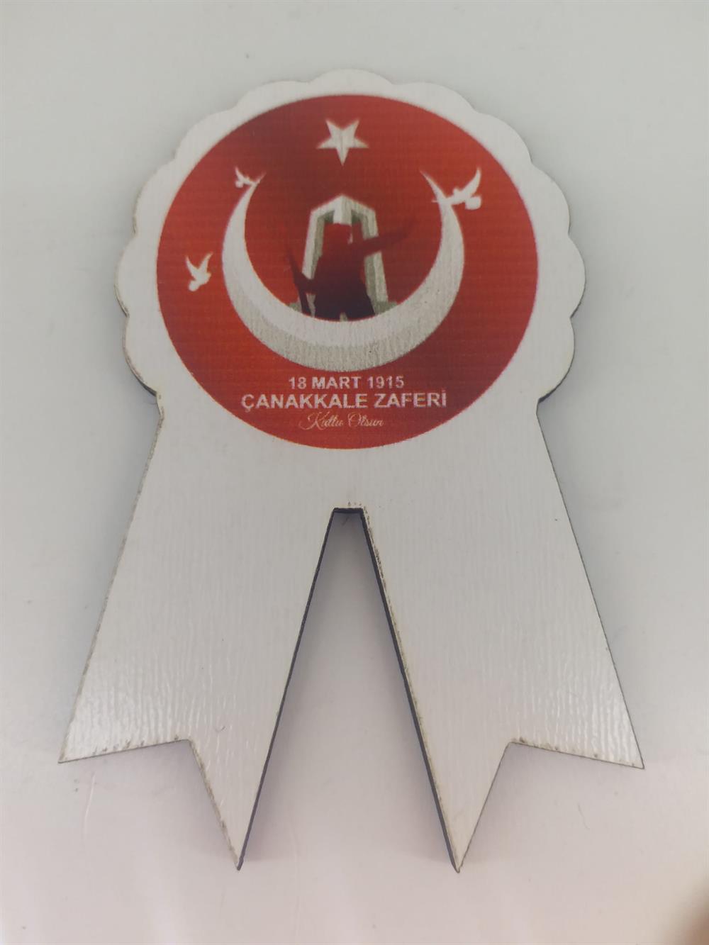 18 Mart Çanakkale Zaferi Temalı Mdf Kokart