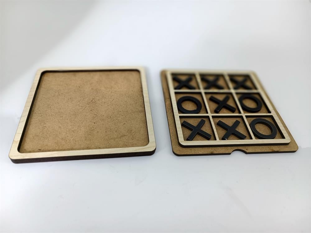 Ahşap Tic Tac Toe Oyunu (XOX Oyunu) Zeka Oyunu