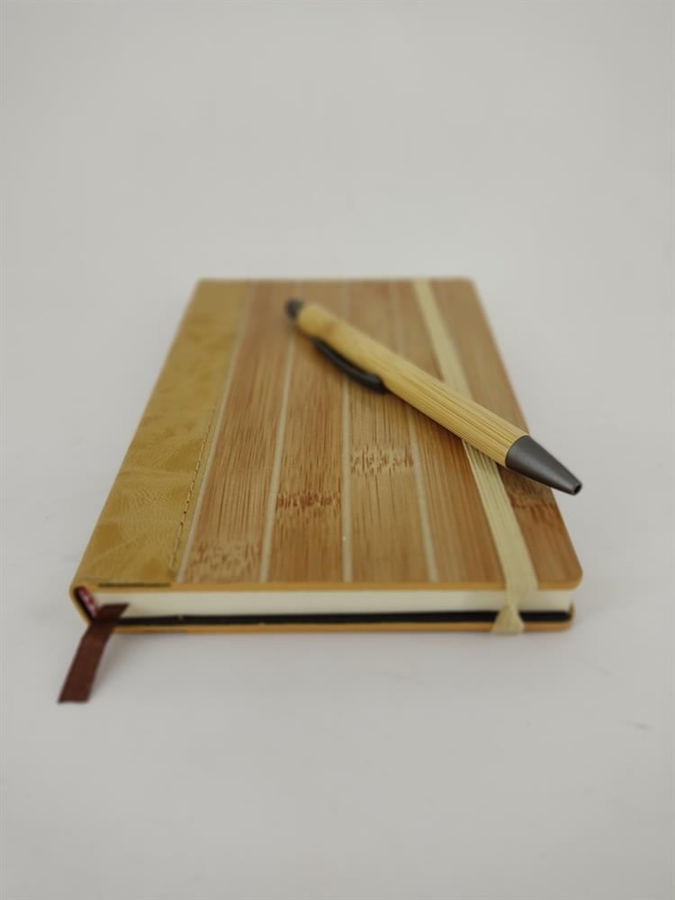 Bambu Defter Ve Bambu Dokunmatik Kalem Seti