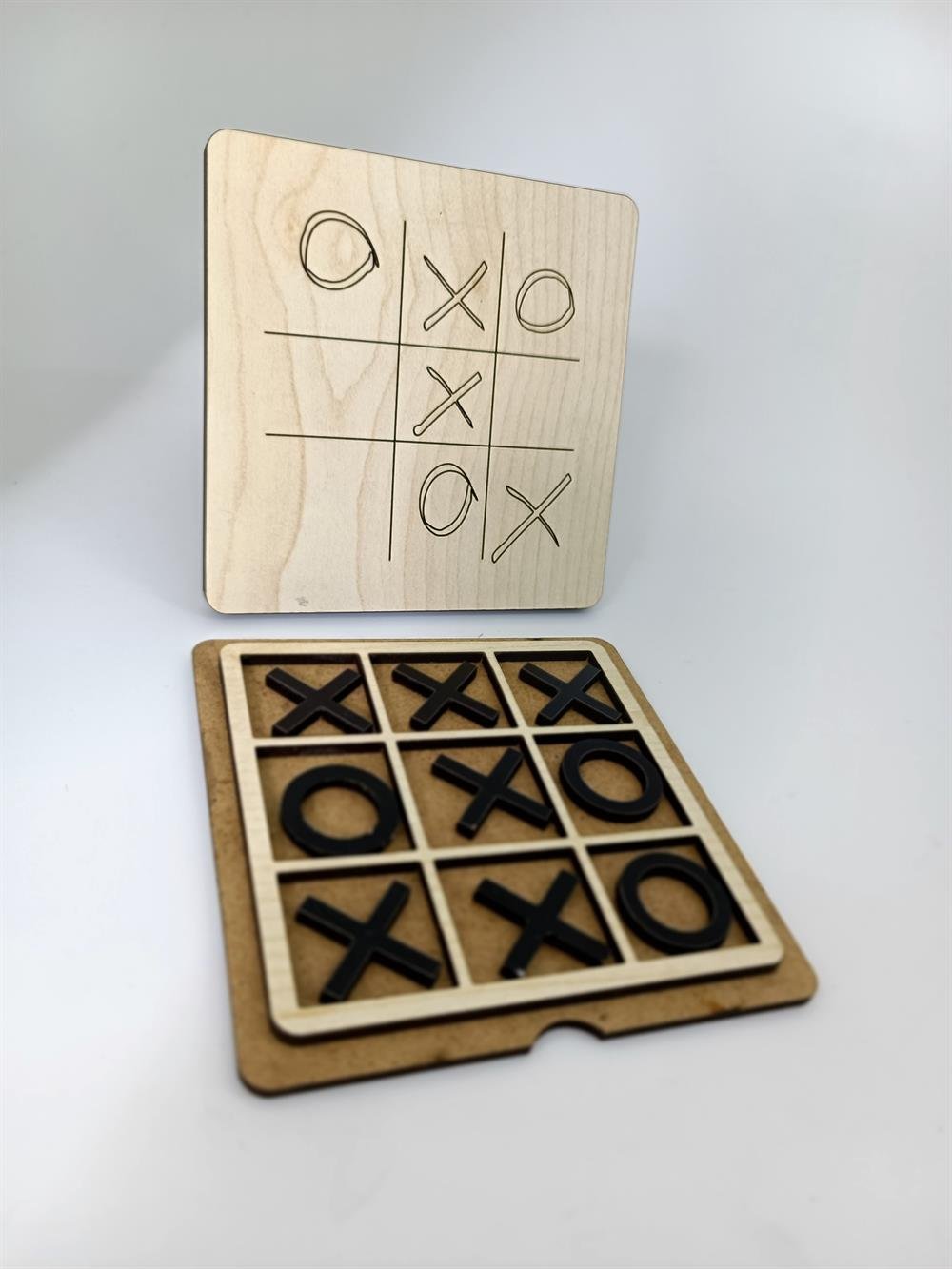 Ahşap Tic Tac Toe Oyunu (XOX Oyunu) Zeka Oyunu