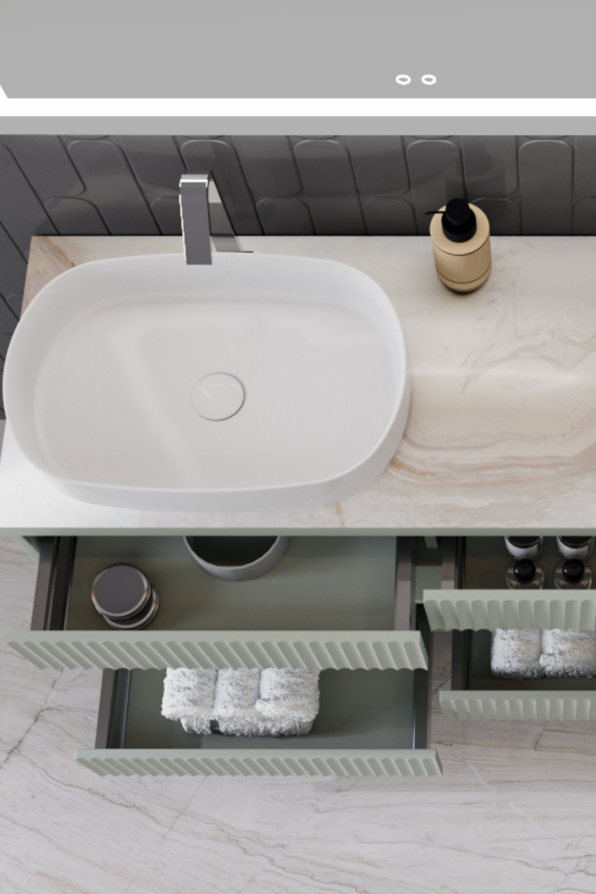 Parma Banyo Dolabı