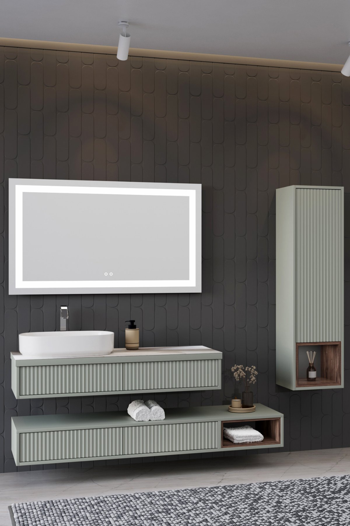 Parma Banyo Dolabı