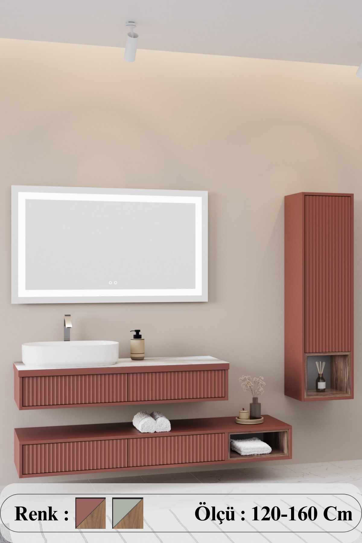 Parma Banyo Dolabı