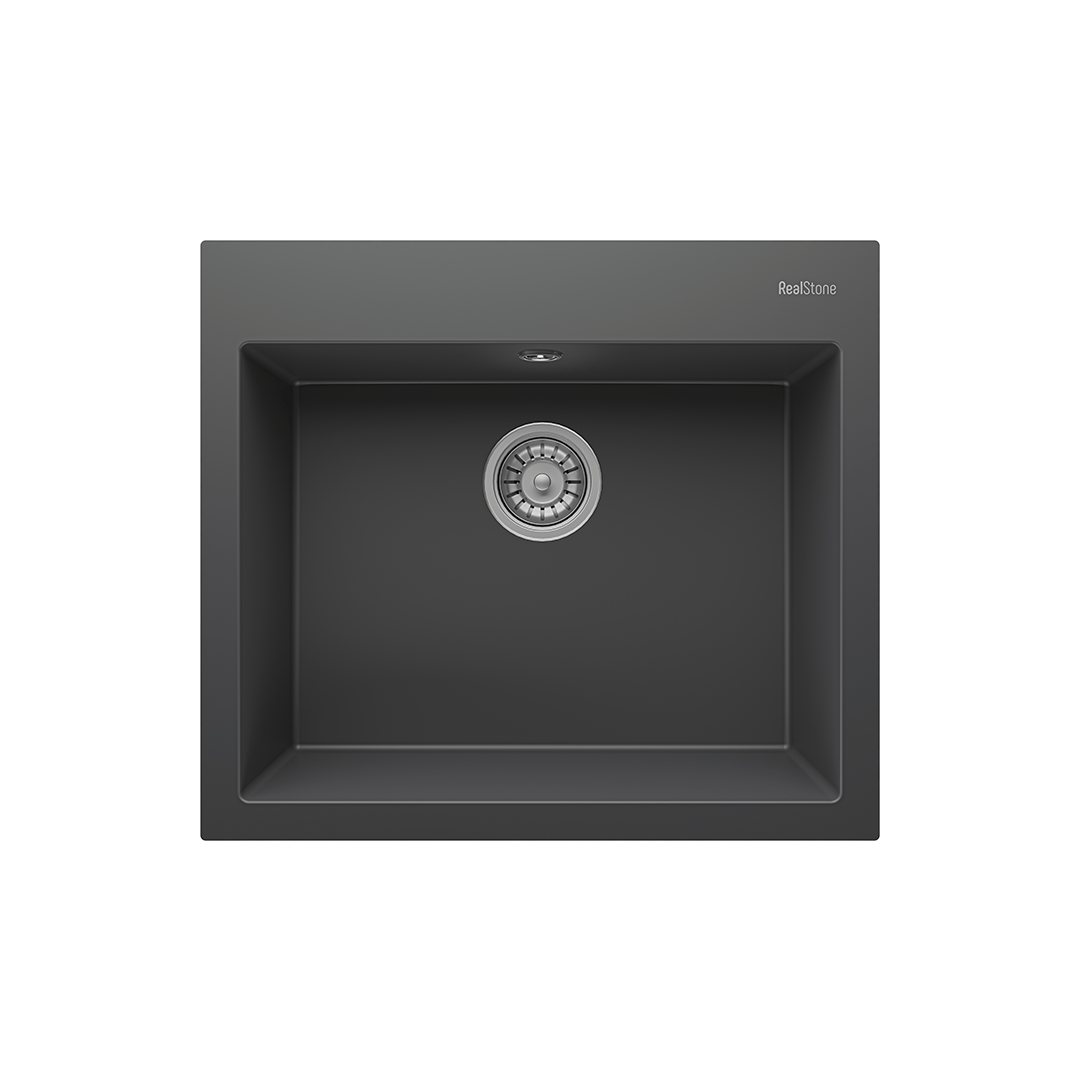 RealStone | Didyma 60 Tek Gözlü Granit Eviye (K-002)
