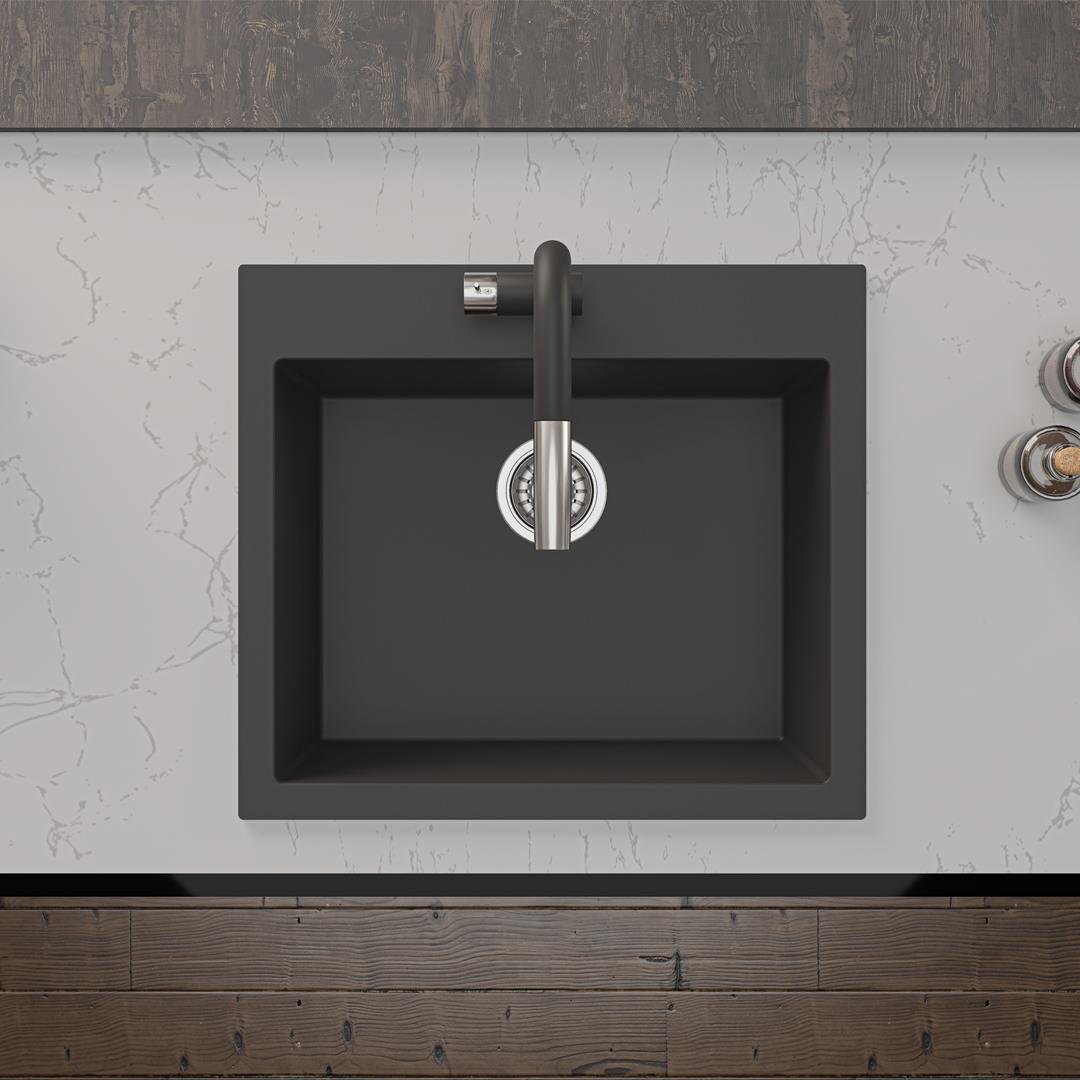 RealStone | Didyma 60 Tek Gözlü Granit Eviye (K-002)