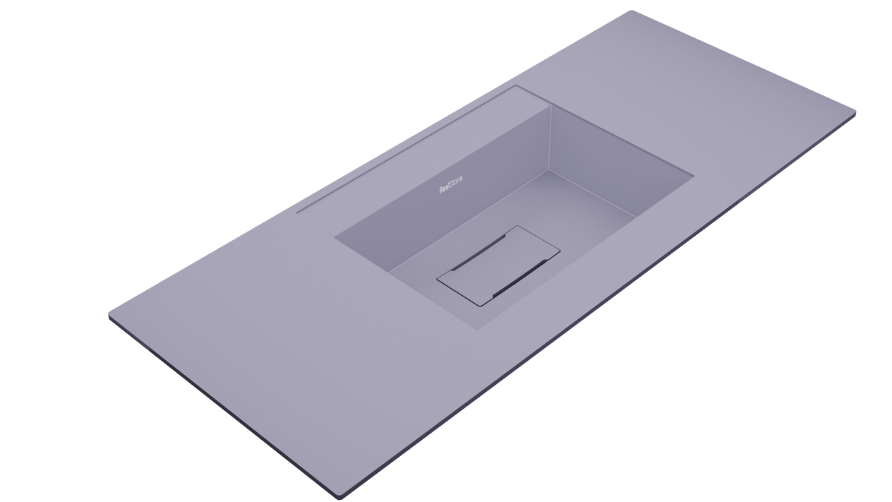RealStone | Flatstone Etajerli Granit Lavabo - Leylak