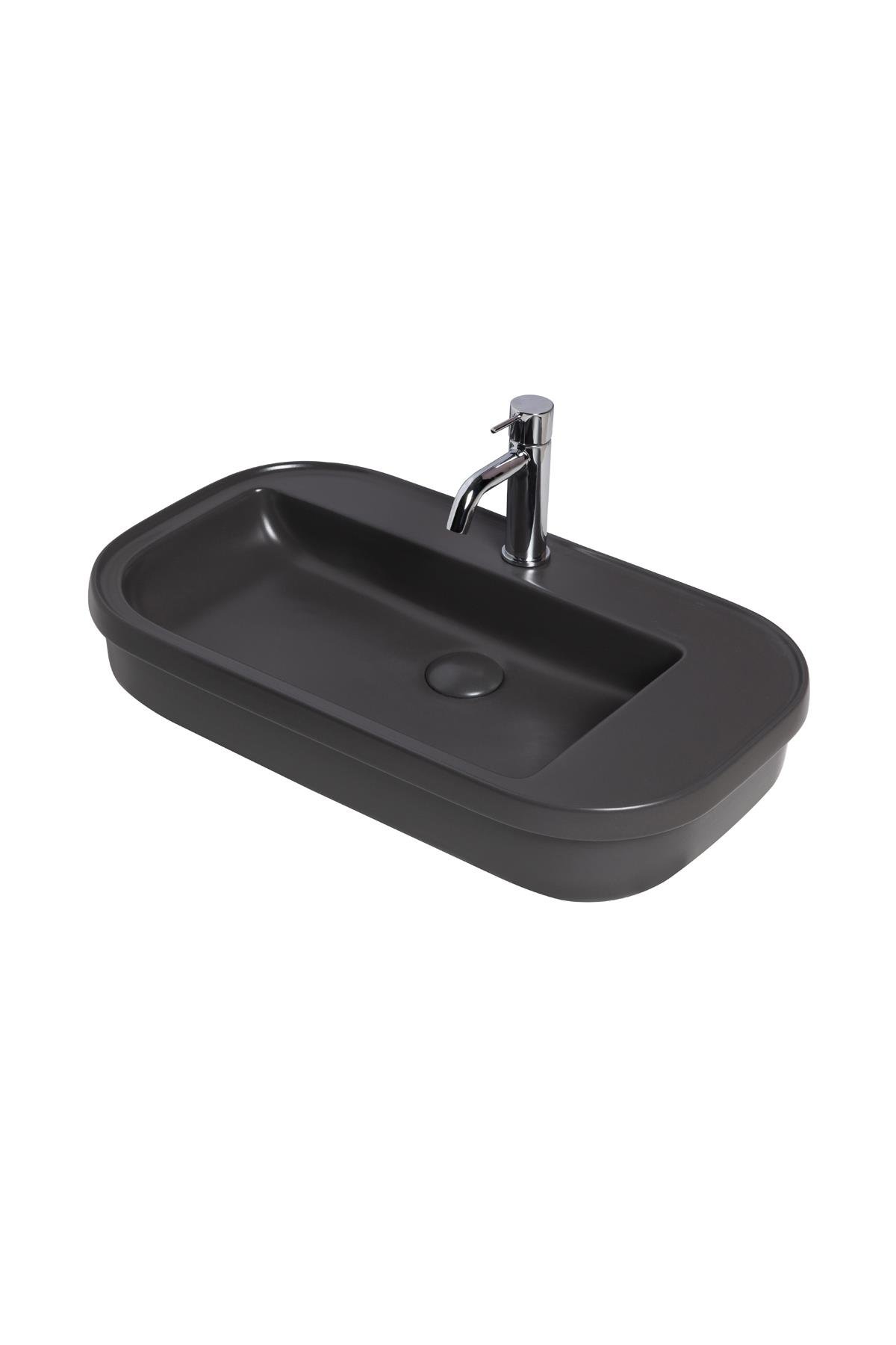 Smanni Sargas 70 cm Siyah Lavabo ( LV1241-102)