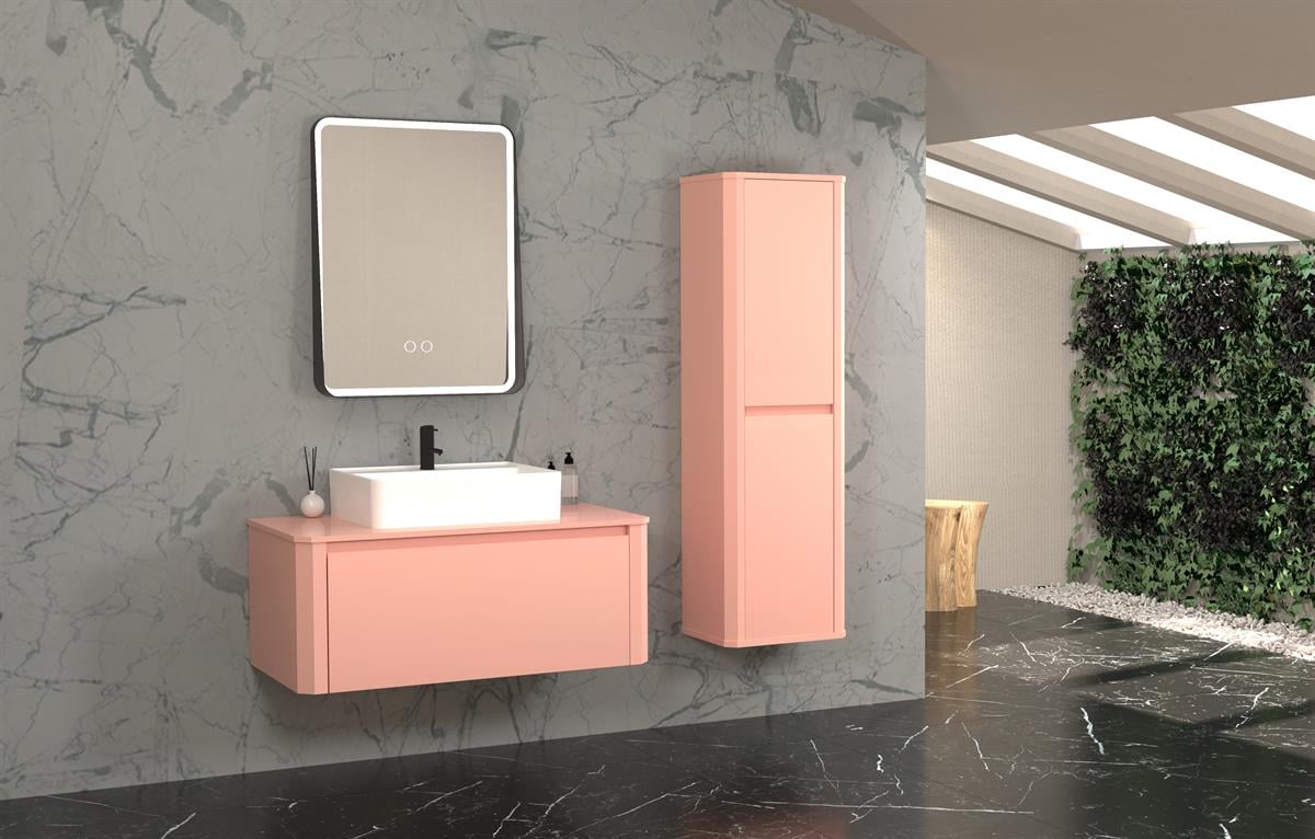 STAR 100 CM BEYAZ LAVABOLU BANYO DOLABI - SOMON (BOY DOLAP HARİÇ)