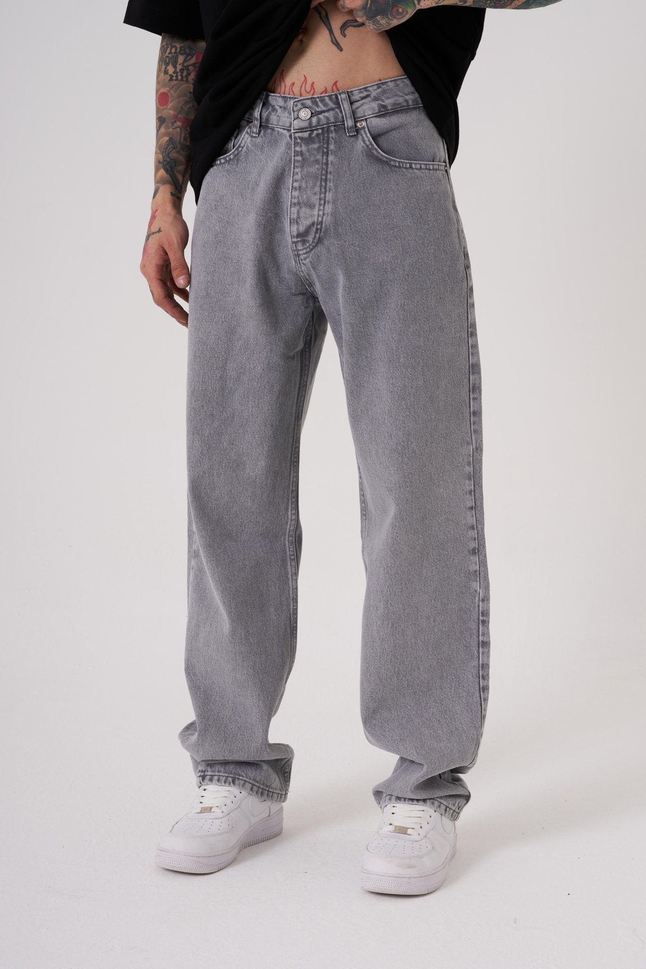 BAGGY FIT RELAXED JEAN PANTOLON GHOST