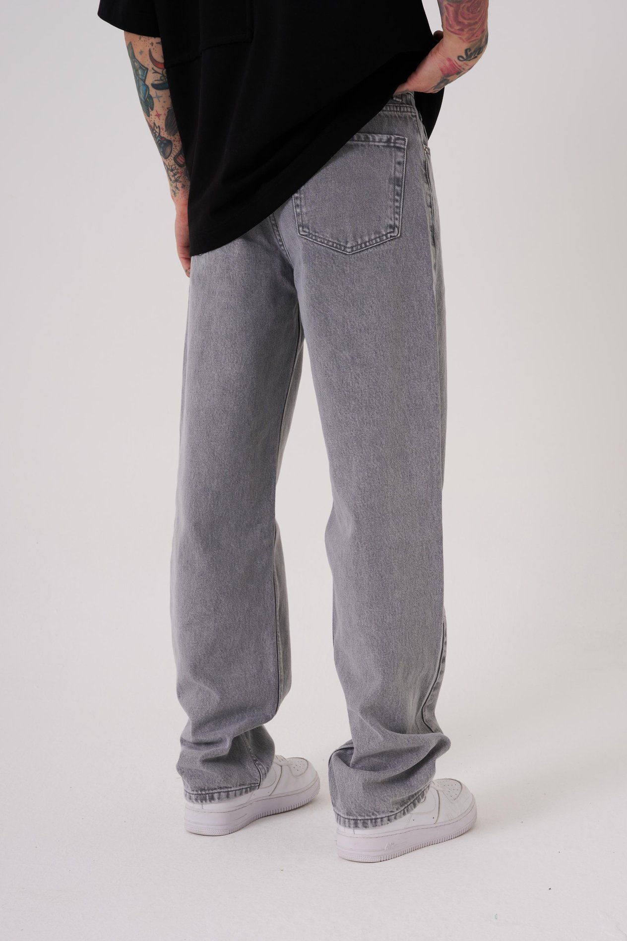 BAGGY FIT RELAXED JEAN PANTOLON GHOST